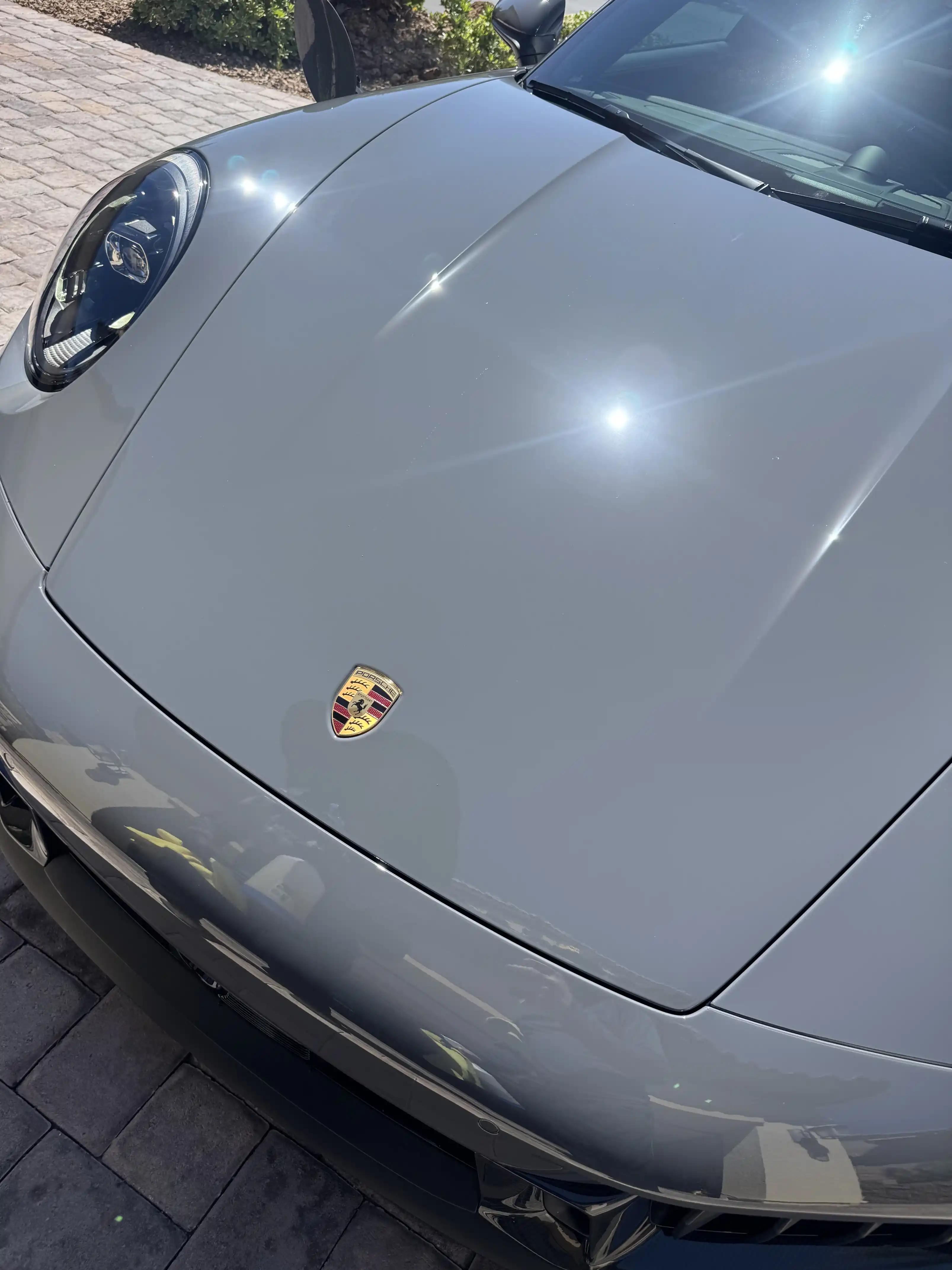 Detailed vehicle after ceramic coating preparation